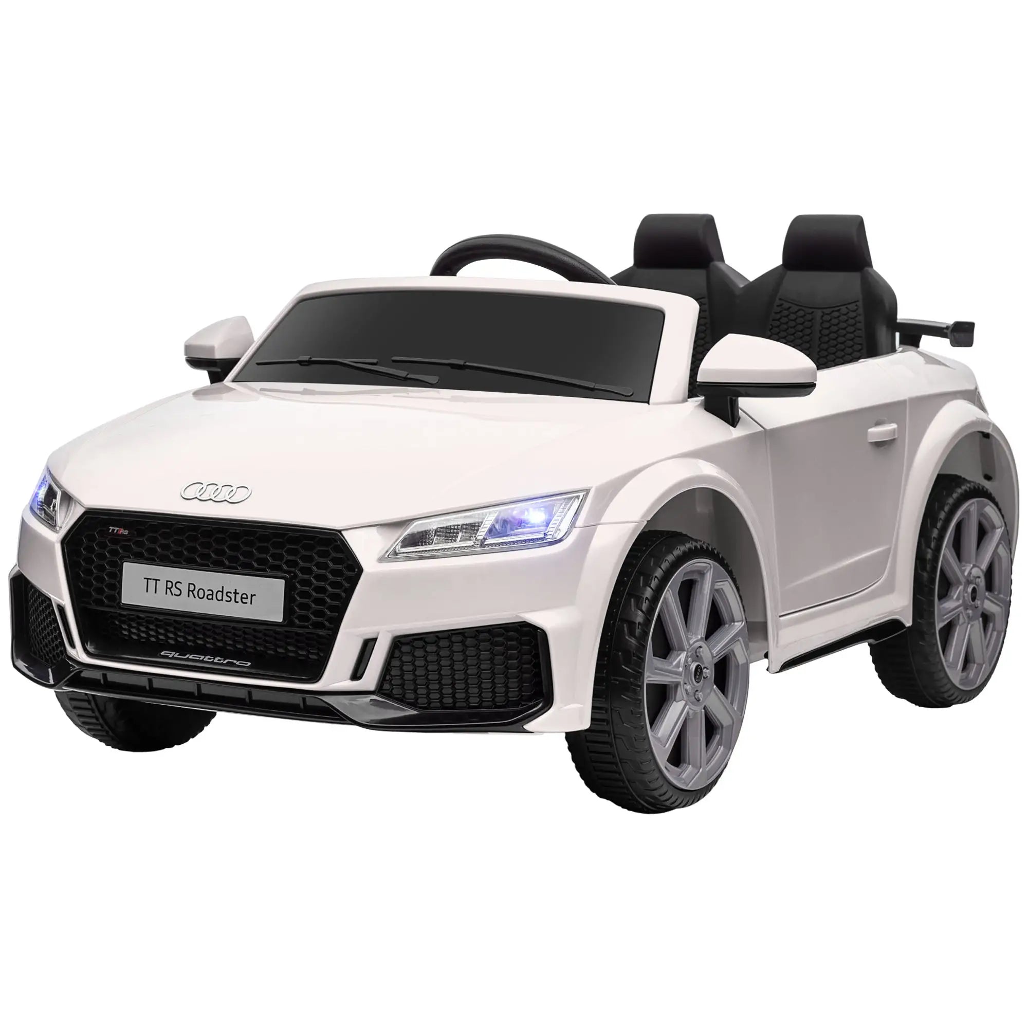 Aosom Officially Licensed Kids Ride-On Car 6V Battery Powered Vehicle Perfect Gift For Kids with Remote Control, Suspension Wheel, Adjustable Speed, White
