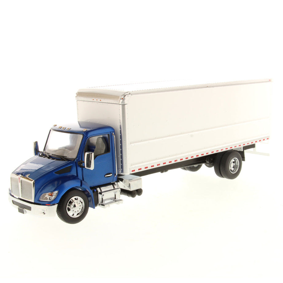 1:32 Kenworth T280 Supreme Signature Van Truck Body, Blue Cab/White Body, Transport Series, 71101