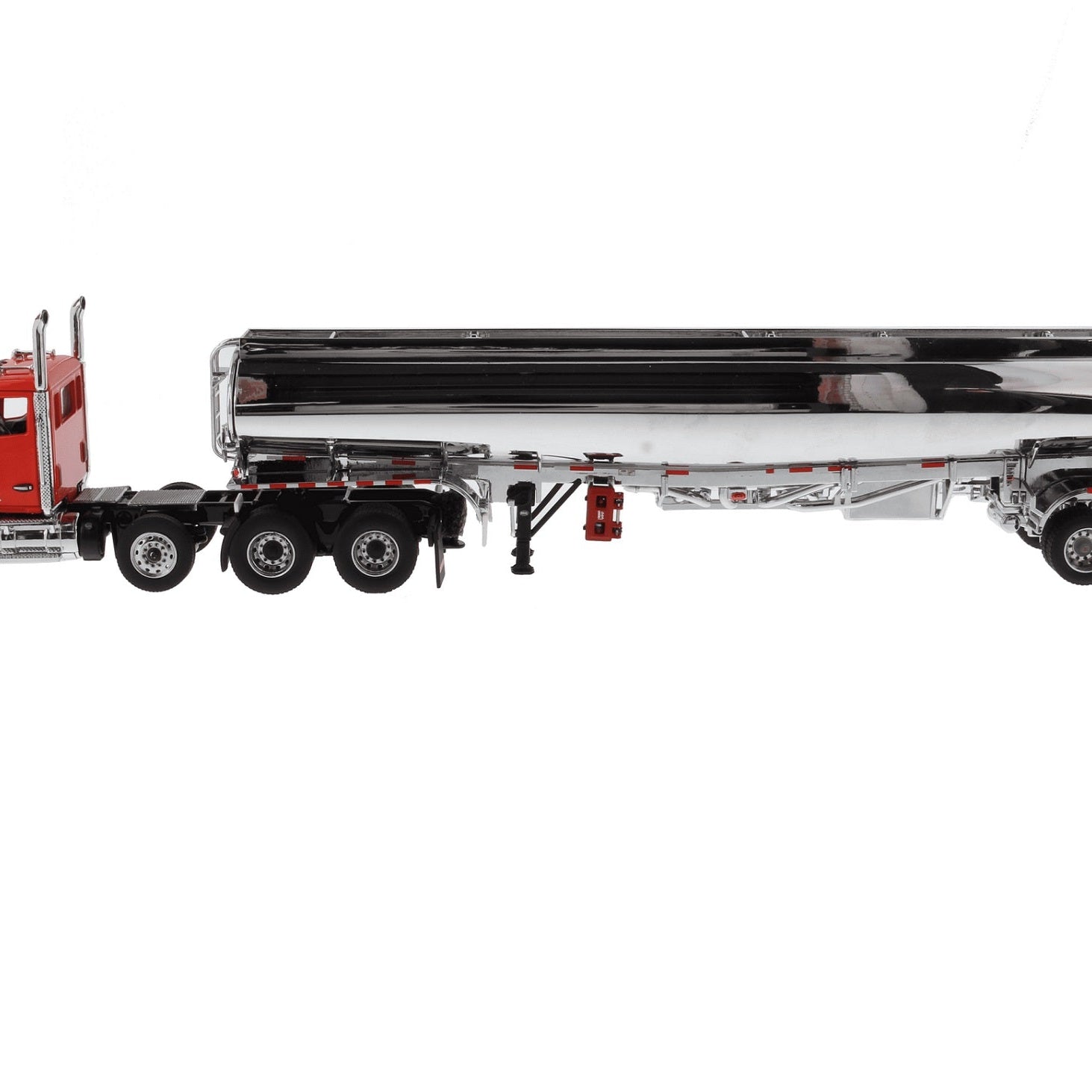 1:50 Kenworth® Red T880 Day Cab Tandem & Pusher-Axle With Heil Fleet Duty™ Chrome FD9300/DT-C4 Petroleum Tanker, 71102