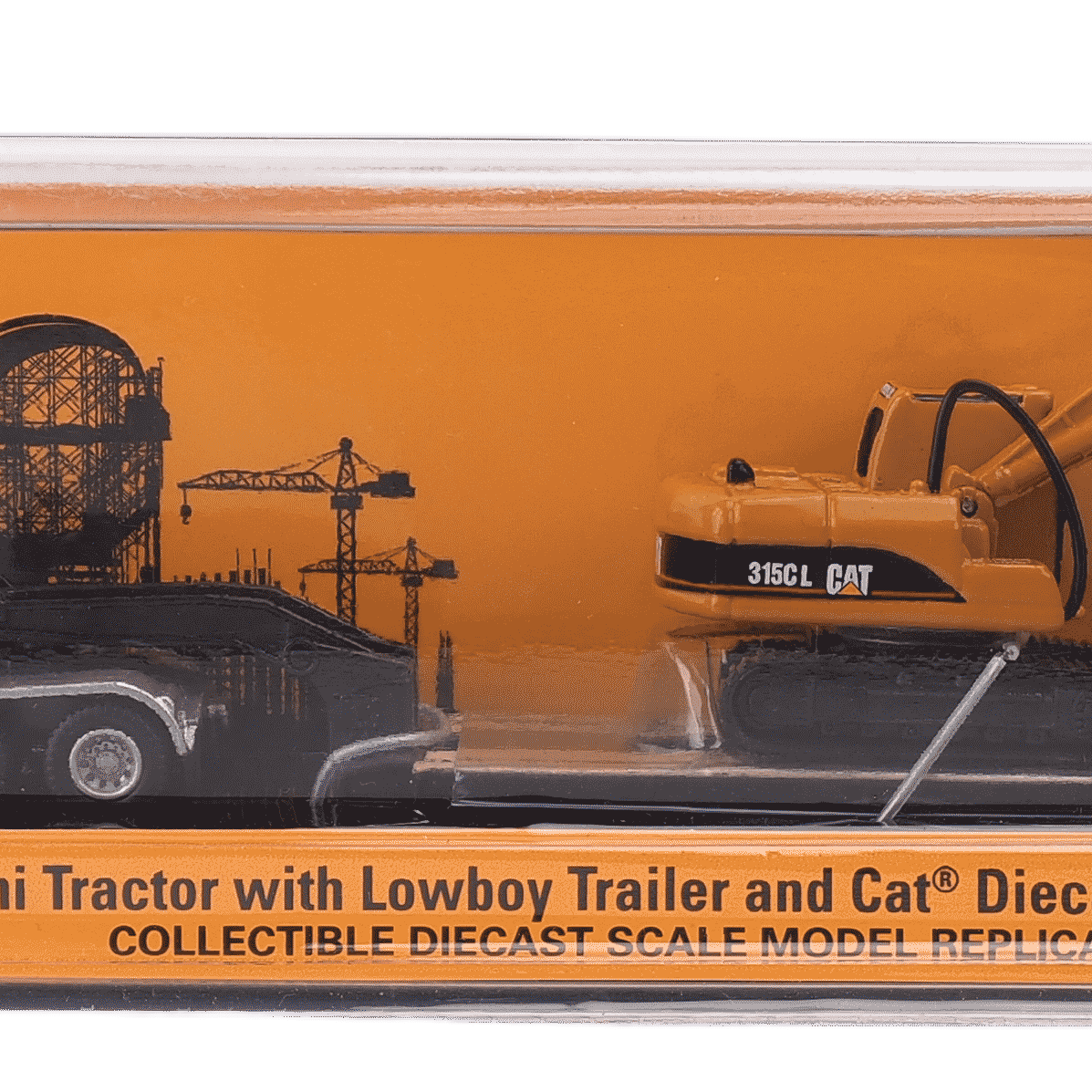 1:87 Cat CT660 Day Cab Tractor with Lowboy Trailer and Cat 315C L Hydraulic Excavator, 84415