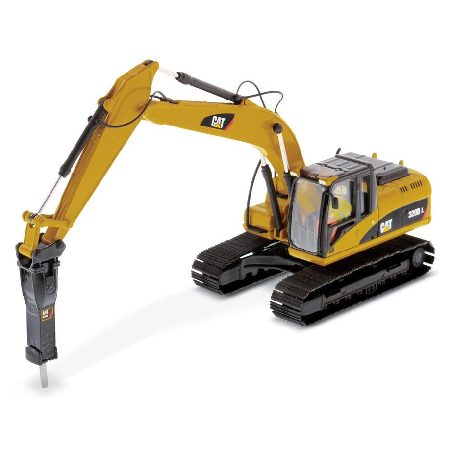 1:50 Cat® 320D L Hydraulic Excavator with Hammer, Core Classics Series, 85280c RETIRING SOON