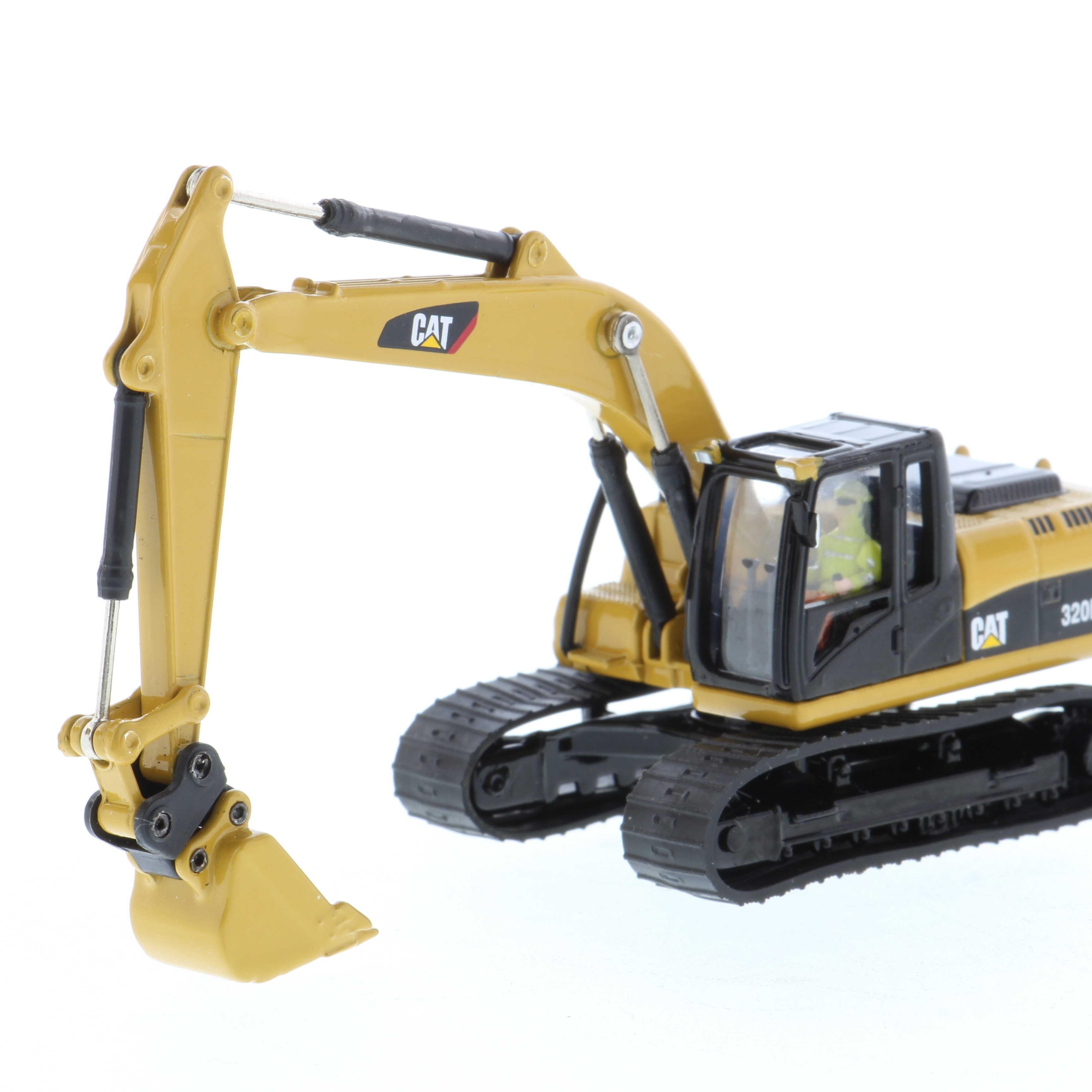 1:87 Cat® 320D L Hydraulic Excavator with clean up bucket, grapple, hammer & multi-processor accessories, High Line Series, 85652