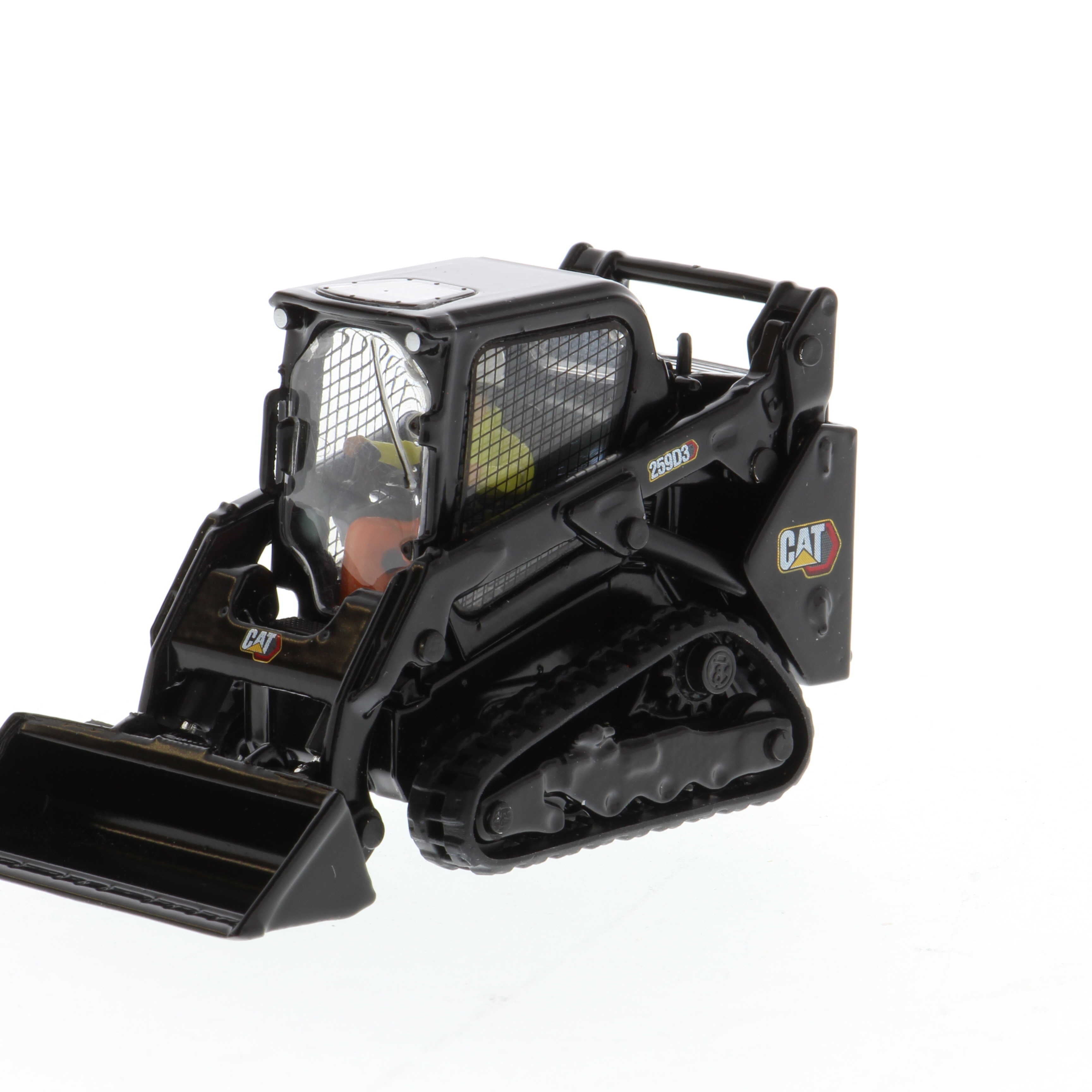 1:50 Cat® 259D3 Compact Track Loader with Attachments & Special Black Paint, High Line Series, 85677BK RETIRING SOON