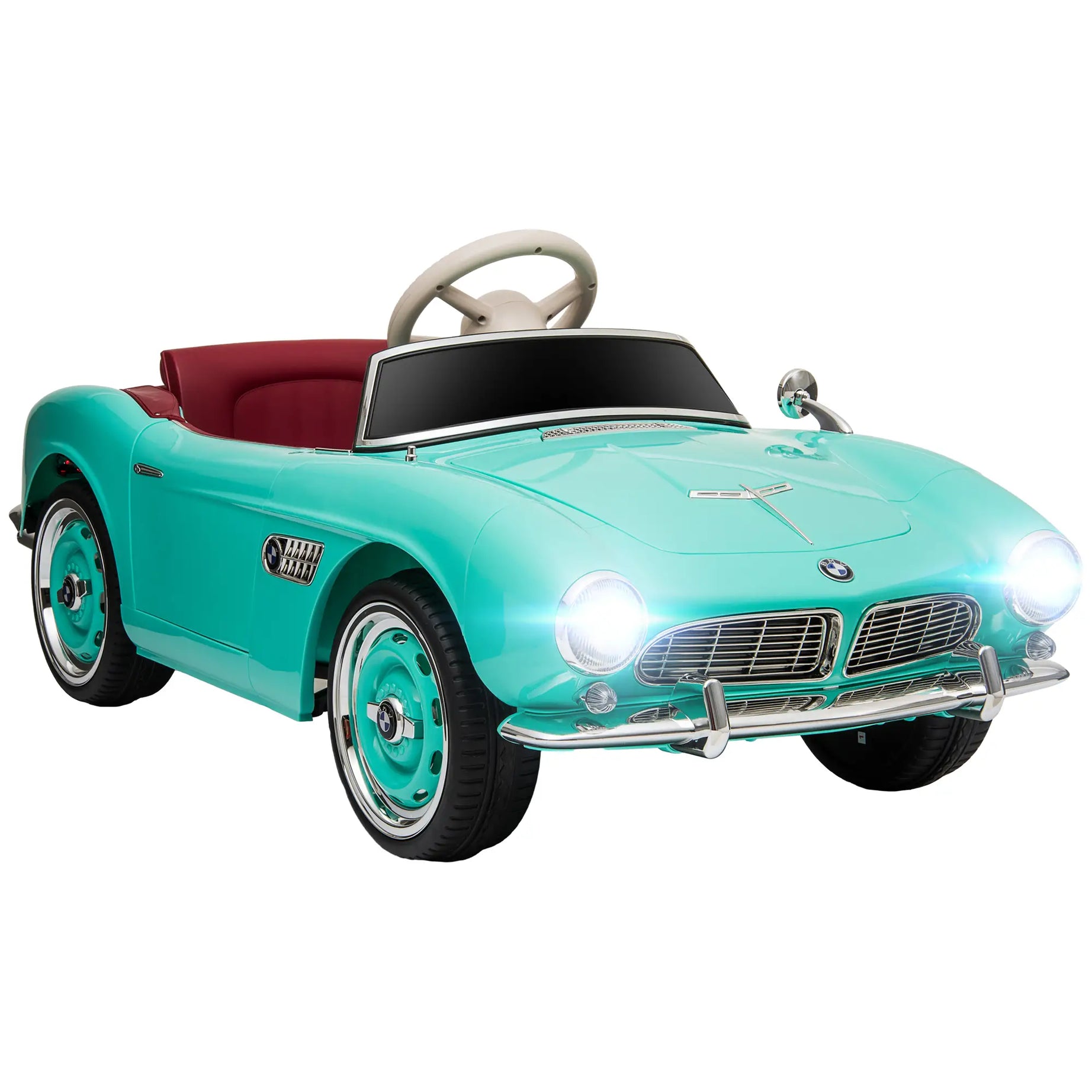 Aosom 12V Electric Car for Kids with Remote Control, Easy Transport, Lights, MP3, Suspension System