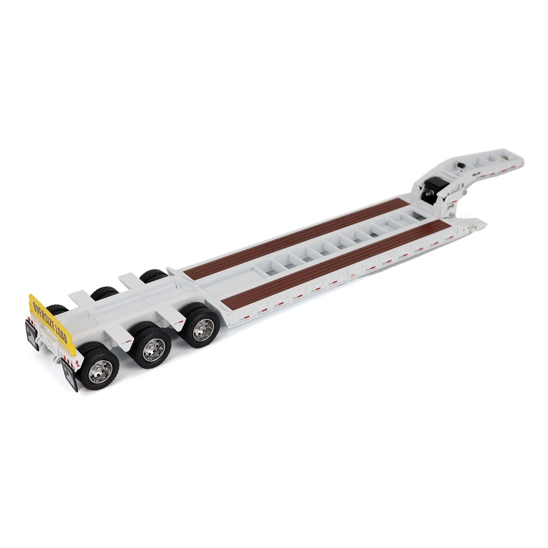 1:50 Trail King TK120 Hydraulic Detachable Gooseneck Lowboy Trailer (White Regular version), Transport Series, 71138
