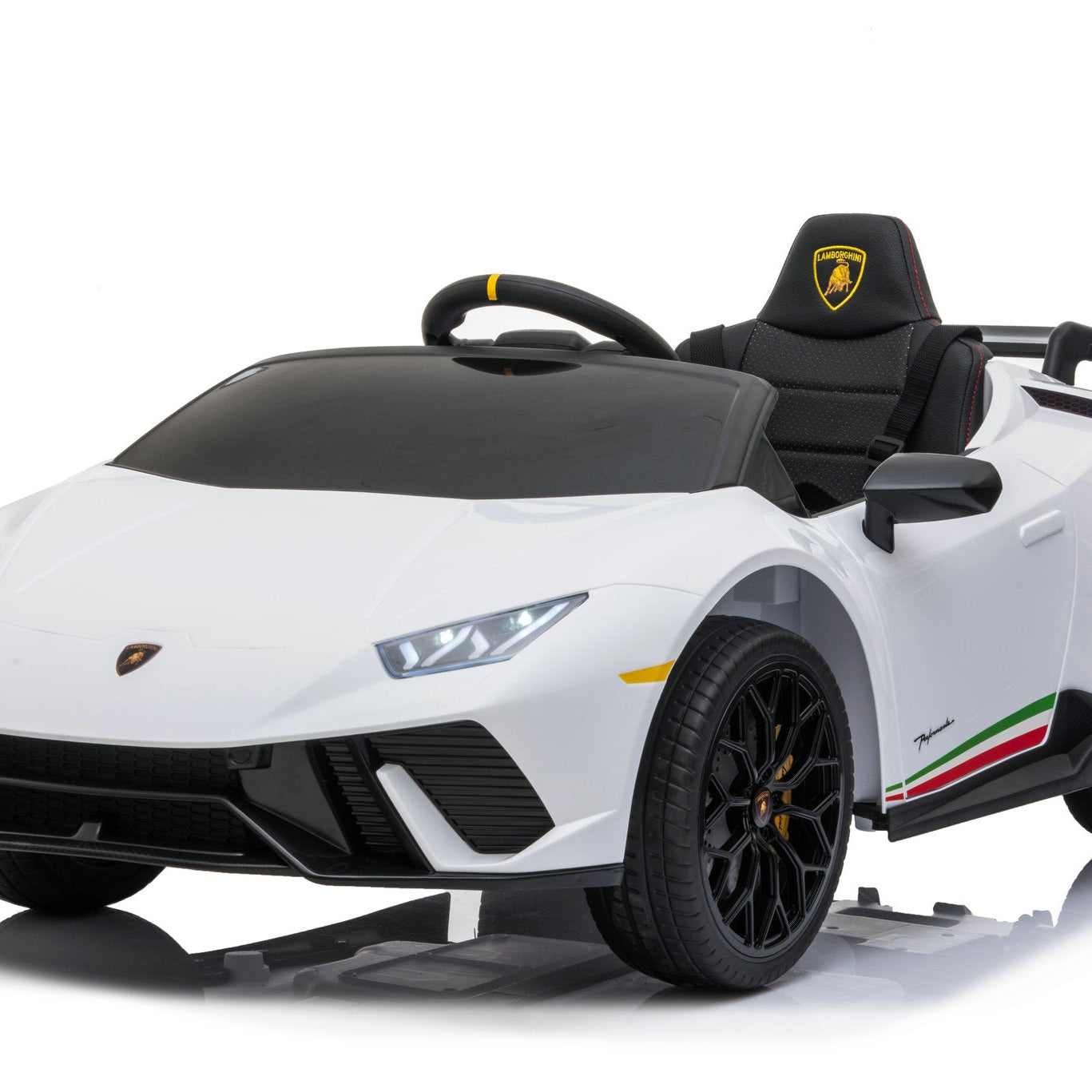 2025 Lamborghini Huracan | Kids Ride on Car | Remote | Bluetooth | Leather Seat | 4x4