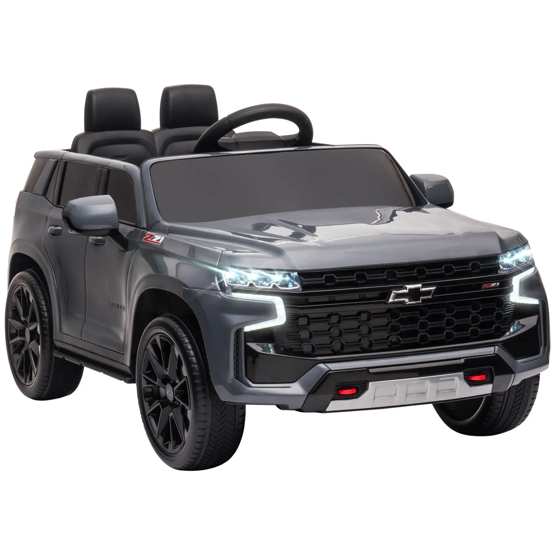 Aosom 12V Licensed Chevrolet TAHOE Ride On Car with Remote Control for 3-6 Years Old, Grey 5