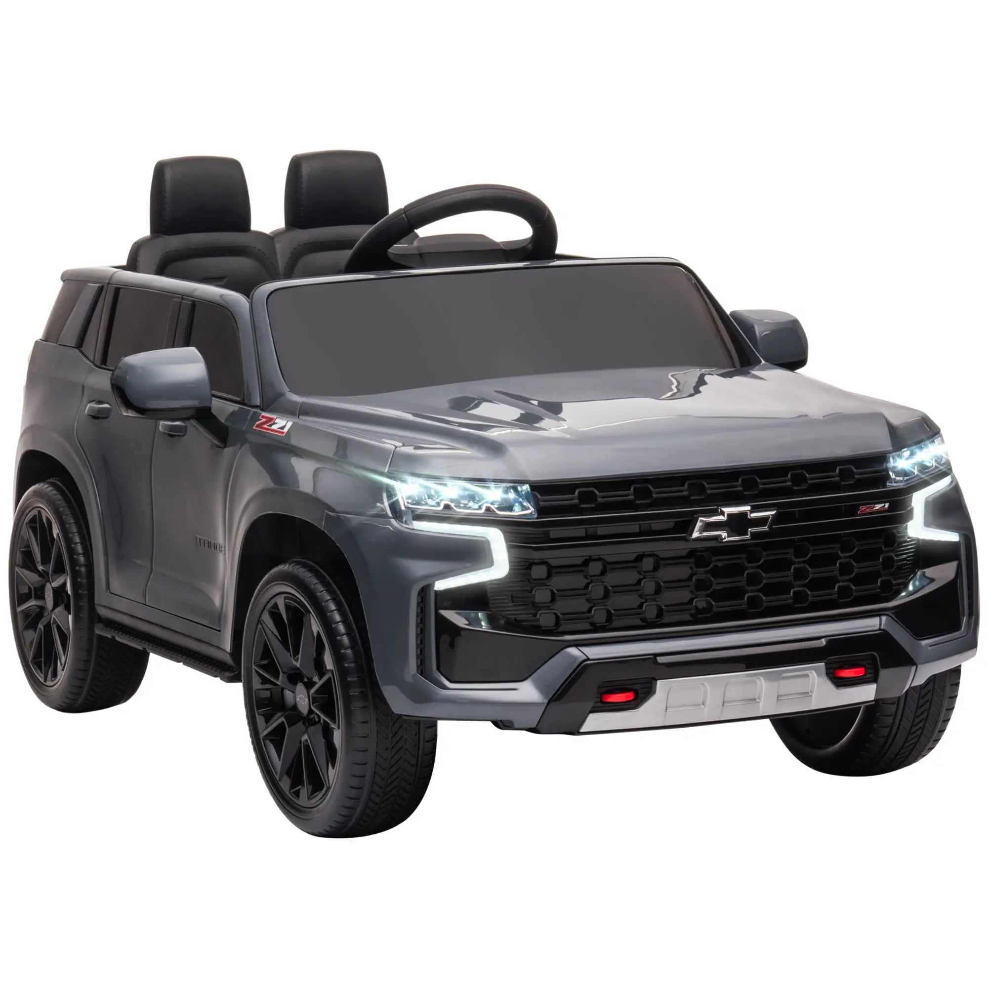 Aosom 12V Licensed Chevrolet TAHOE Ride On Car with Remote Control for 3-6 Years Old, Grey 5
