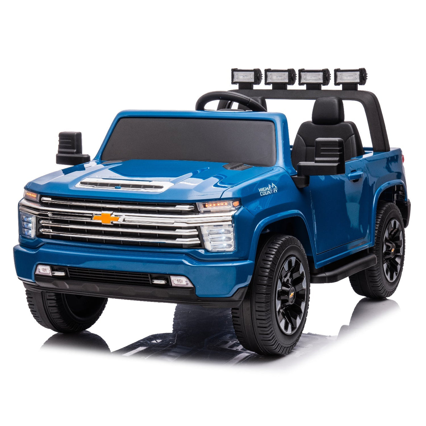 Chevrolet Silverado 12V Kids Ride-On Truck – 2-Seater, LED Lights, Music
