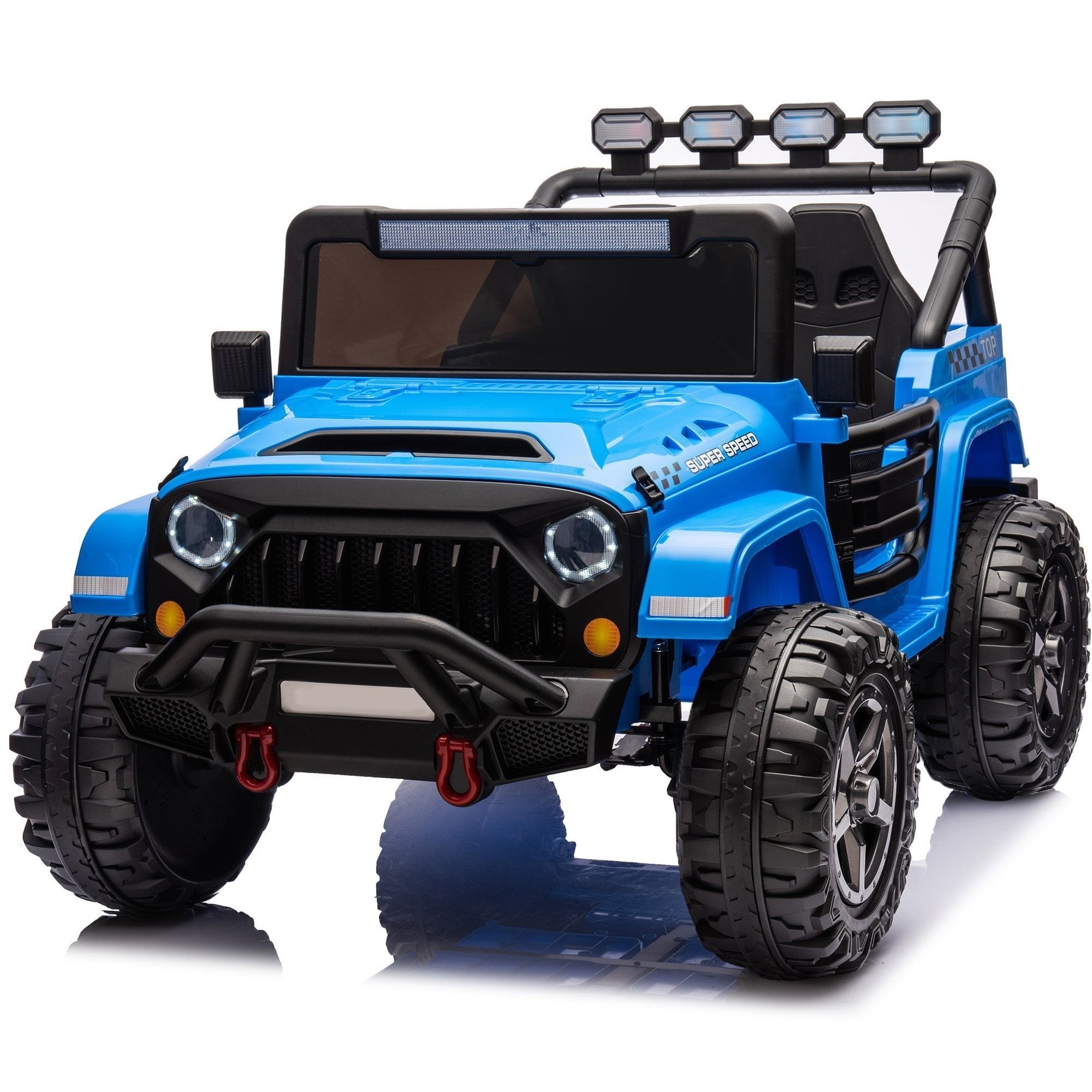 HAVOC 2 Seater Angry Bird Jeep 12V Kids Ride On Car Toy with Open Doors, Realistic Lights and Remote Control