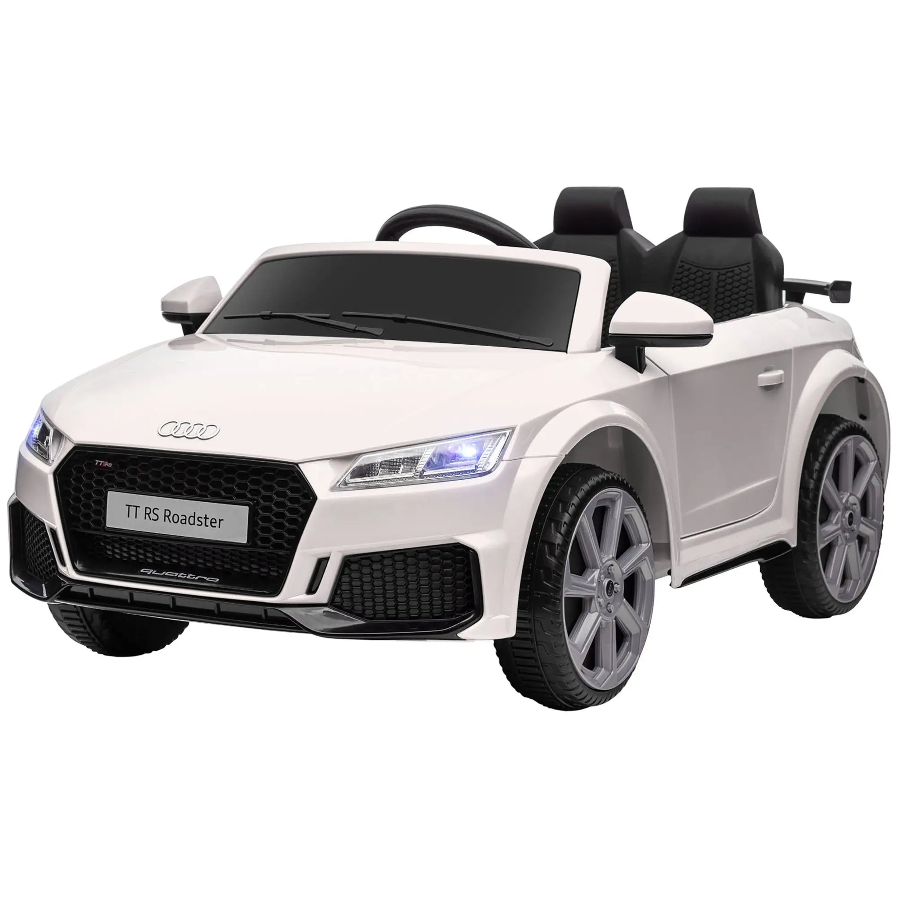 Aosom Officially Licensed Kids Ride-On Car 6V Battery Powered Vehicle Perfect Gift For Kids with Remote Control, Suspension Wheel, Adjustable Speed, White